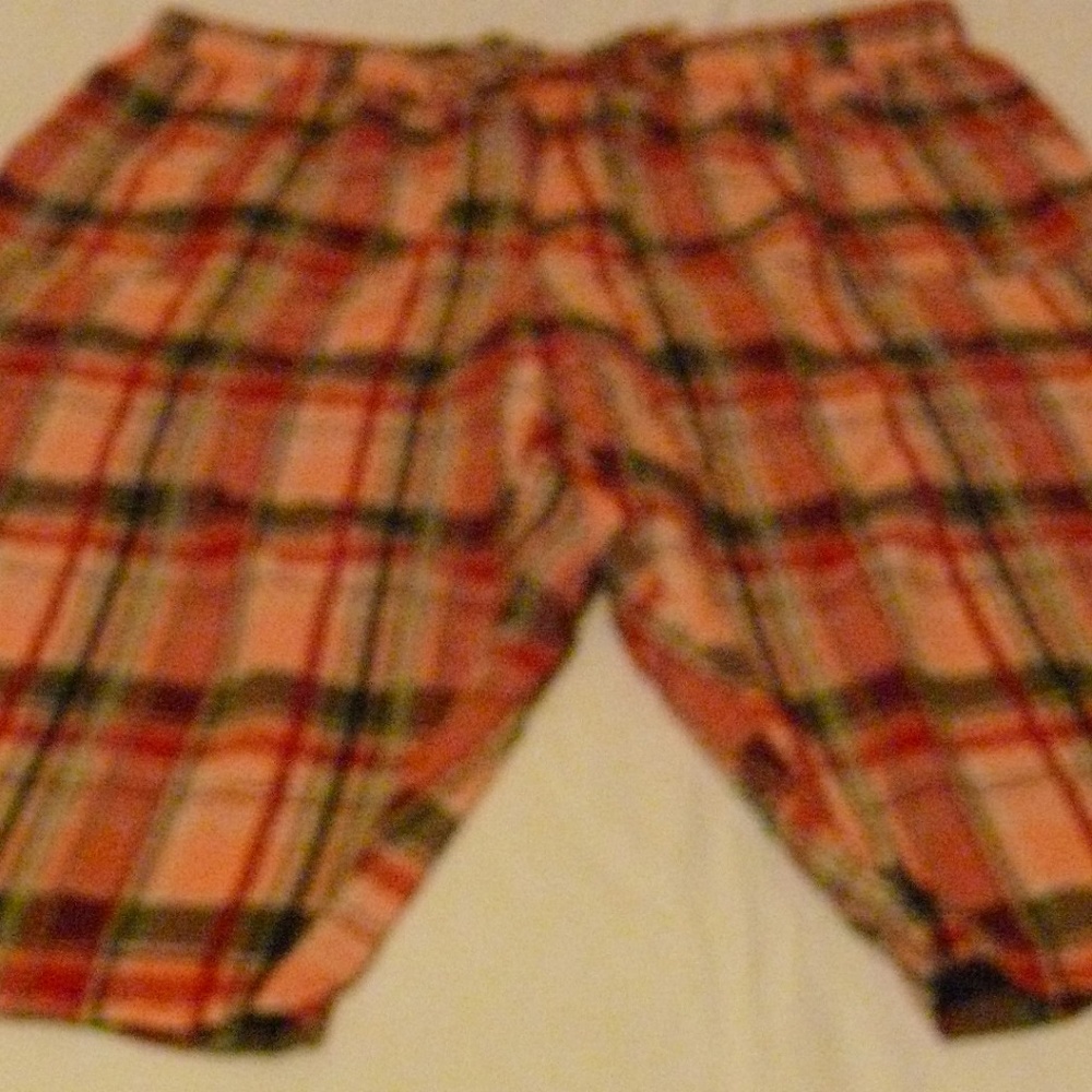 White Stag Red Plaid Capris